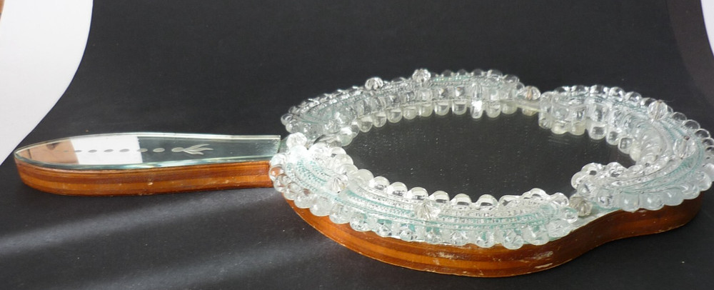 Vintage Murano Glass Wall Mounted Vanity Mirror