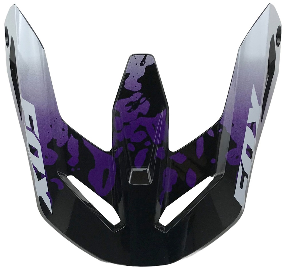 Fox Racing V1 Morphic Helmet Visor/Peak Black/White