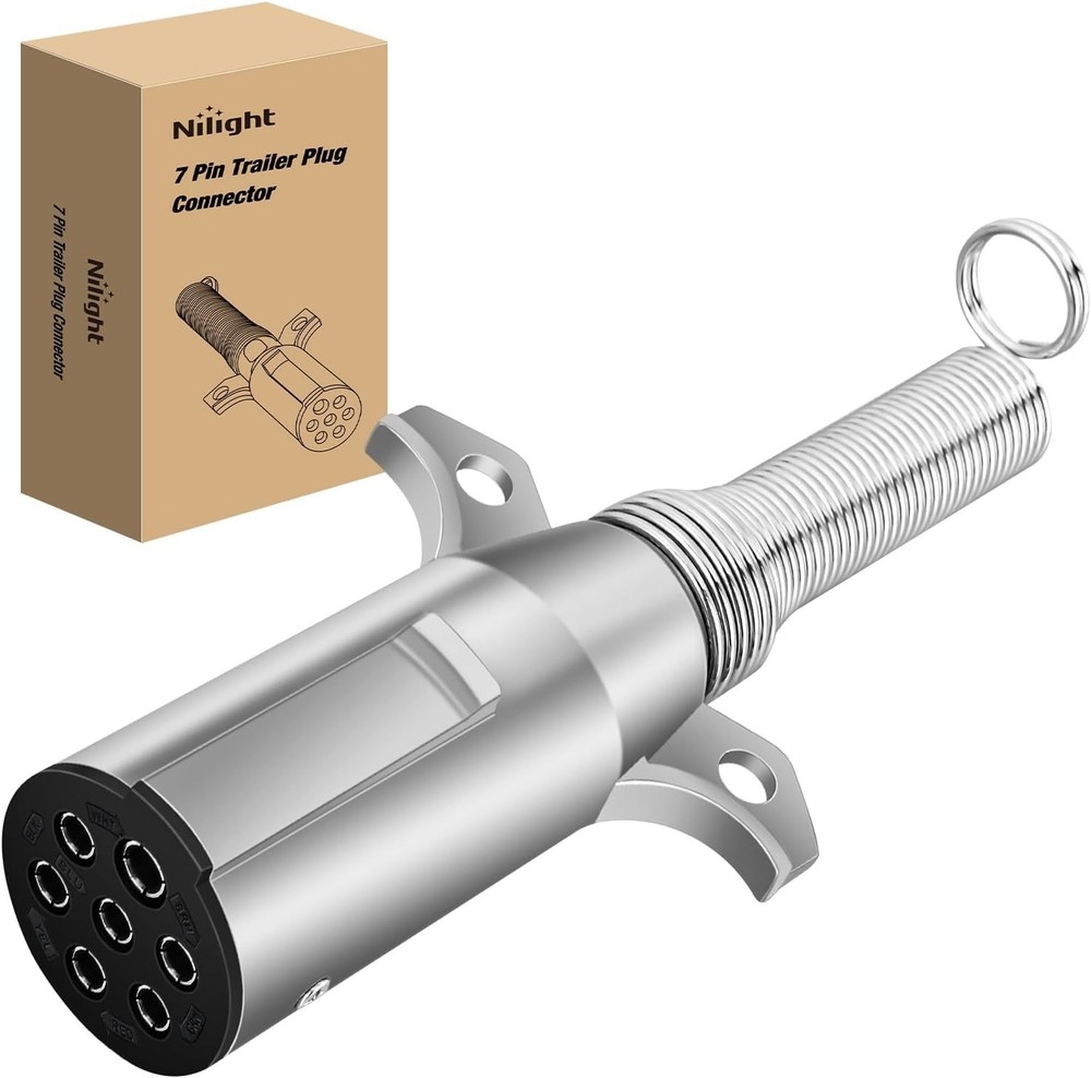 Heavy Duty 7 Pin Round Trailer Connector 7 Way Trailer Plug Semi Trailer Plug