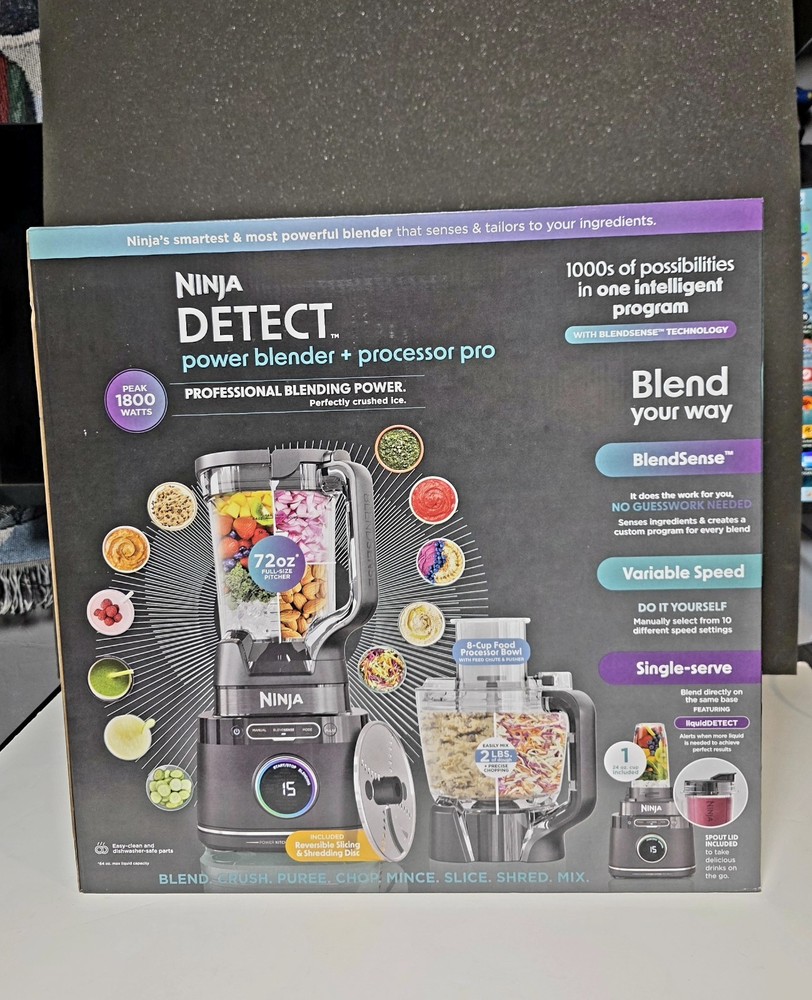 Ninja Detect™ Kitchen System Power Blender Plus Processor Pro with...