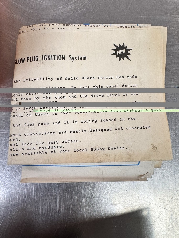 Sonic-Tronics Vari-Pulse Power Solid State Glow Plug Ignition SystemSonic-Tronic