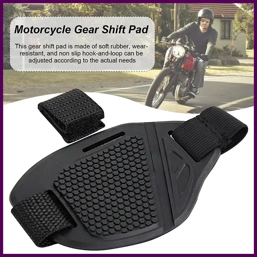 Motorcycle Shift Pad Cover-Durable Rubber Boot&Adjustable Shifter