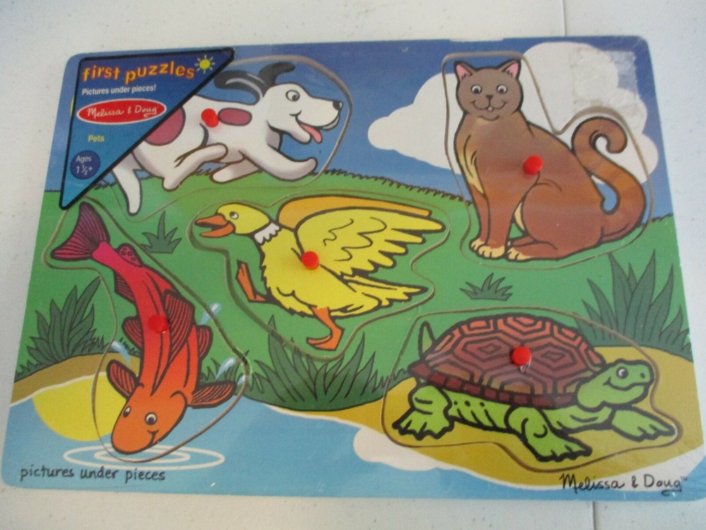 Melissa & Doug First Peg Pets Puzzle (NEW) Fast Free Ship