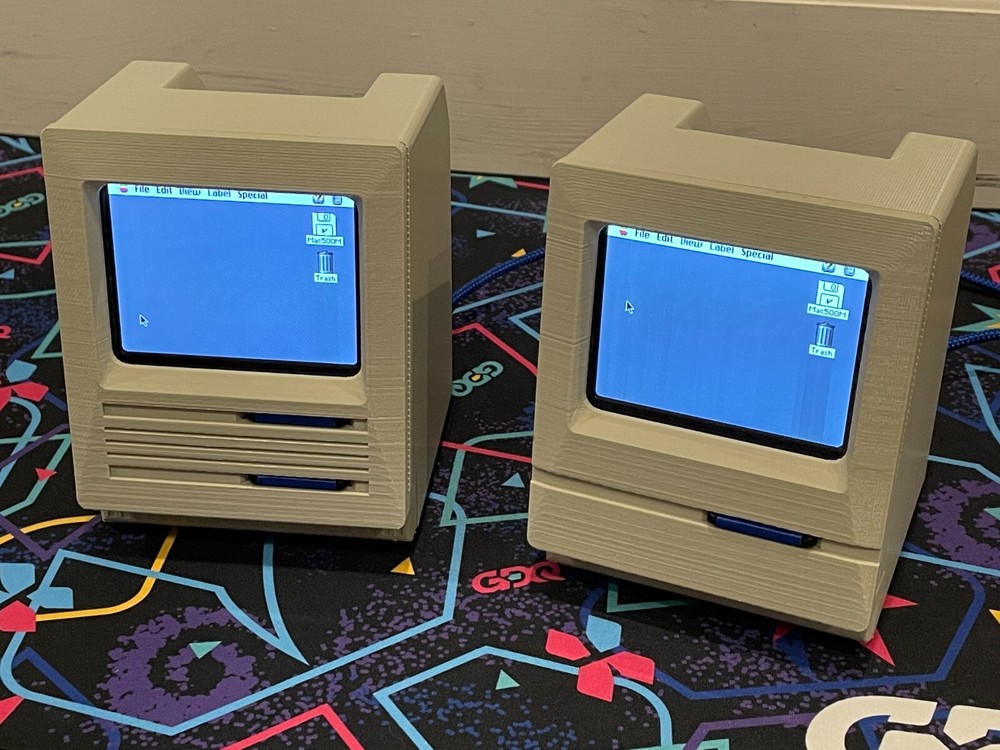 MACINTOSH MINI CUTE 3, 3D PRINTED PARTS FOR 40% SCALE MAC FOR RASPBERRY PI