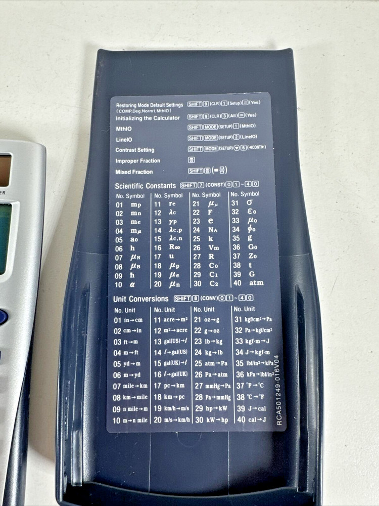 Casio FX-115ES Scientific Calculator 2 WAY POWER