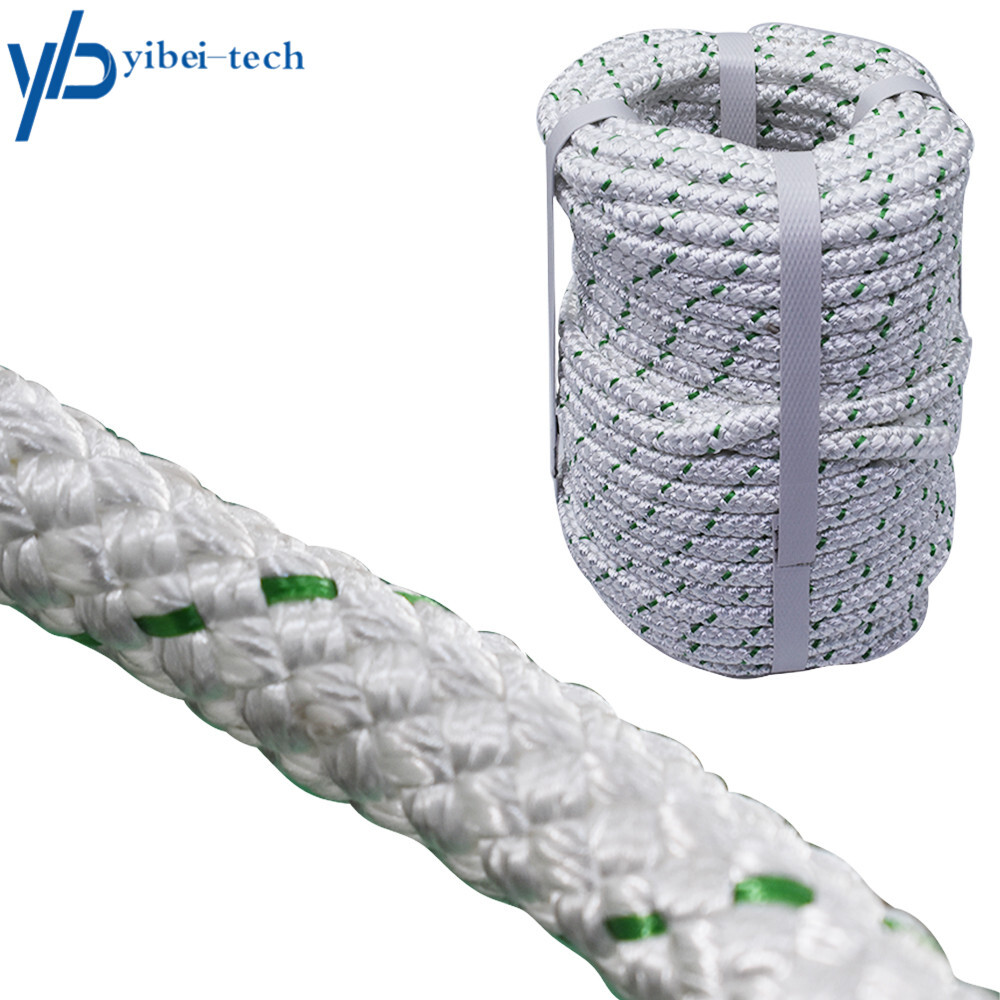 3/8''×100' Double Braid Polyester Rope Arborist Bull Tree Rigging Work Utility