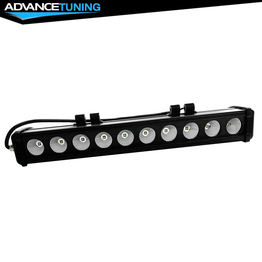 Universal 19" 100W 10 LED Light Bar Single Row Off Road Driving Truck SUV Jeep