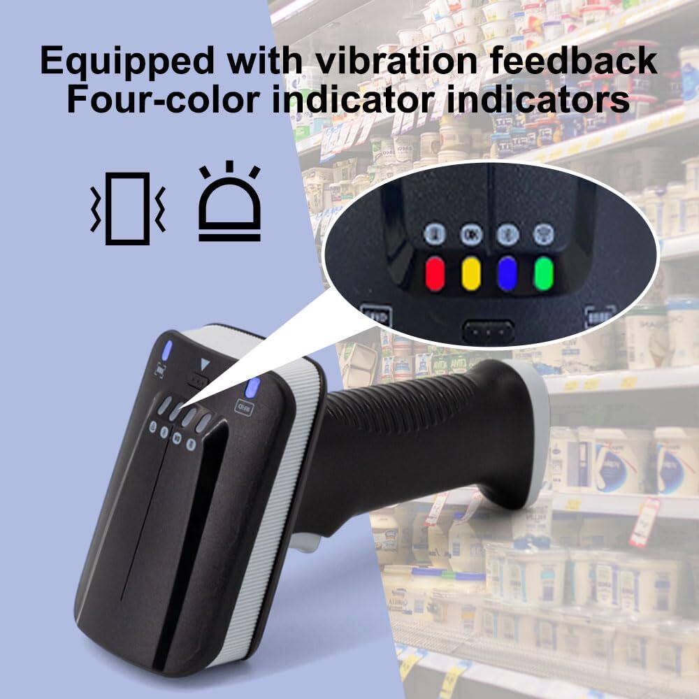 Yanzeo SR290 UHF Bluetooth 2.4G handheld terminal 1D/2D Barcode Scanner
