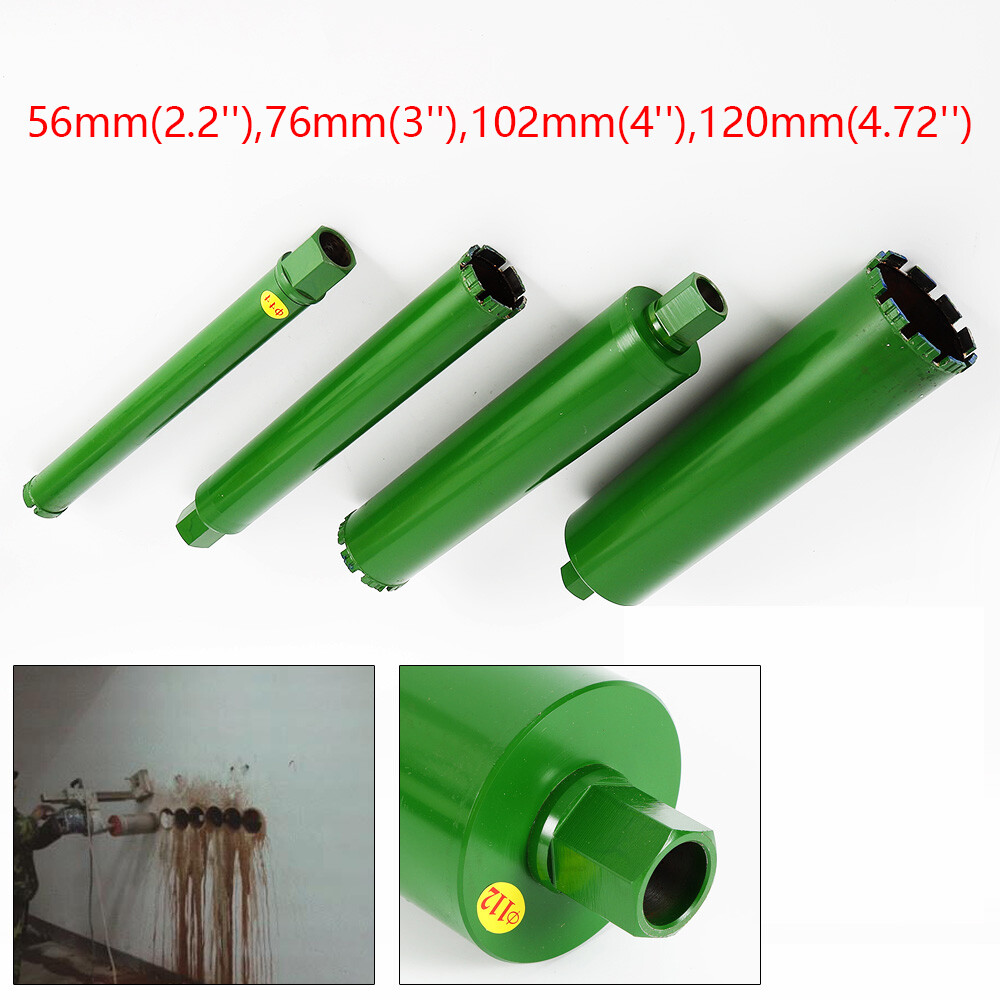 Core Drill Set Wet Diamond Concrete Core Drill Bit 4Size 2.2"/3"/4"/4.72" Thread