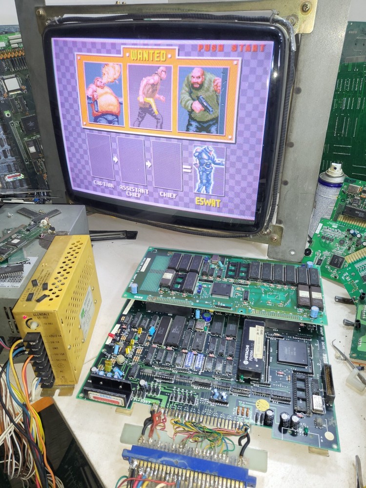 Original Sega E-Swat Arcade PCB Board Tested Working 100%