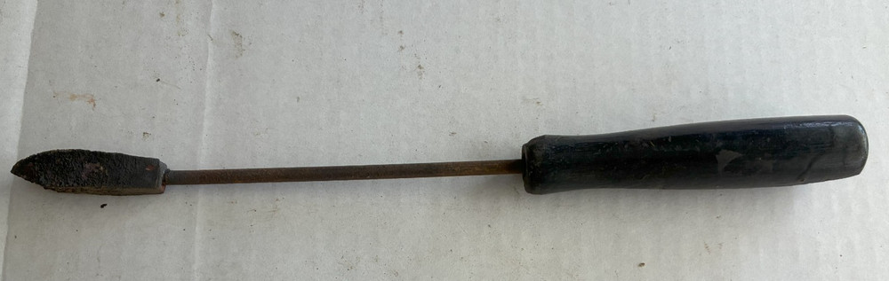 Vintage Soldering Iron Tool Wood Handle