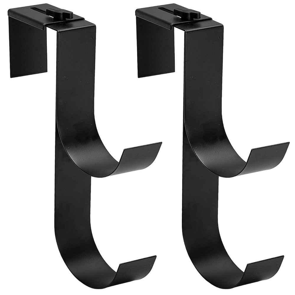 codree 2 Pcs Adjustable Pool Fence Hooks for Black-2