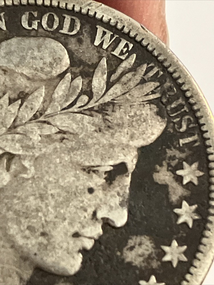 1901 s barber half dollar Vg Plus