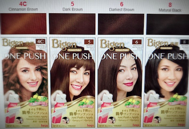 Bigen One Push Cream "Just Push & Apply & Excellent Gray Coverage for 2 pack"