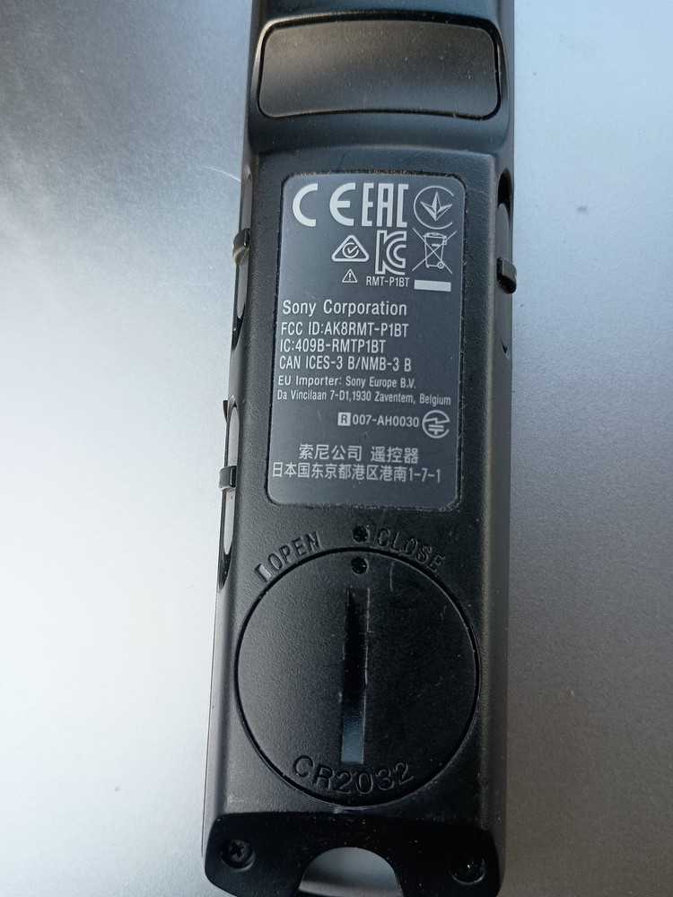 Sony RMT-P1BT Remote Controls - Black Fully Tested