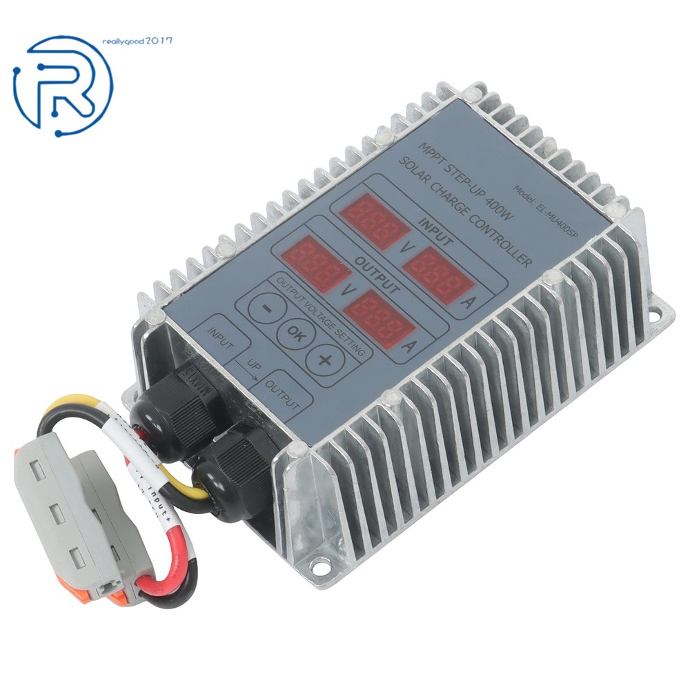 Solar Charge Controller, Boost MPPT 24‑85V Voltage LED Display Adjustable 400W