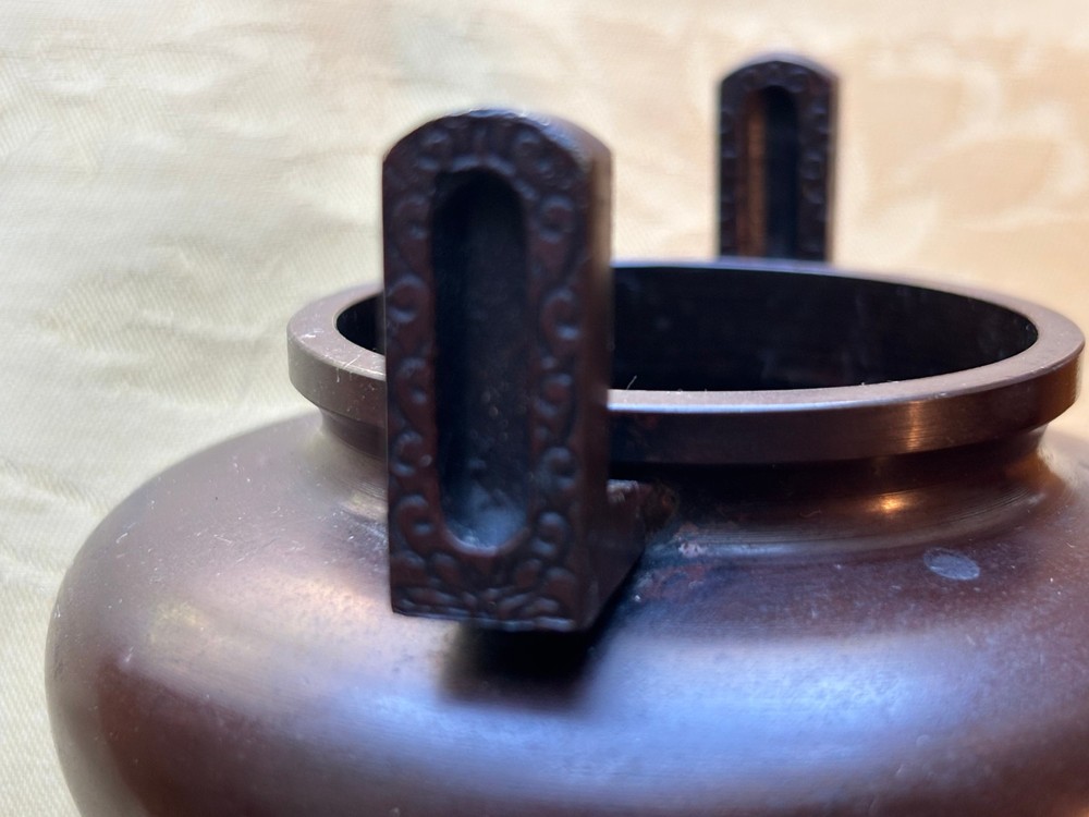 Chinese Bronze Tripod Censer Signed