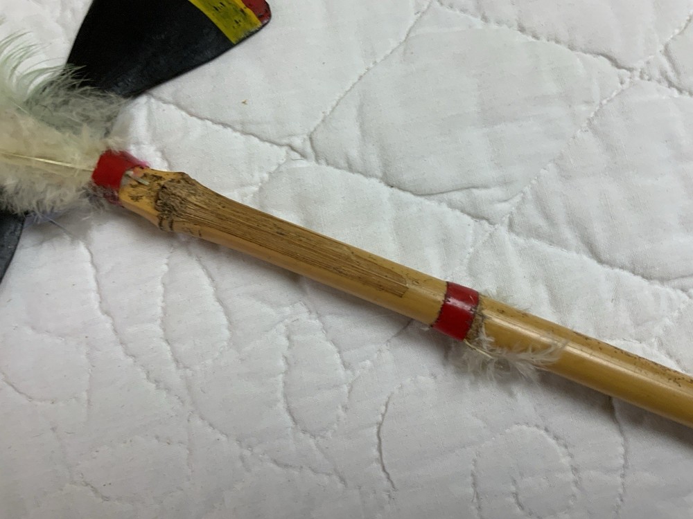 Antique Souvenir Trading Post Tomahawk, Bamboo Handle, Hand Made