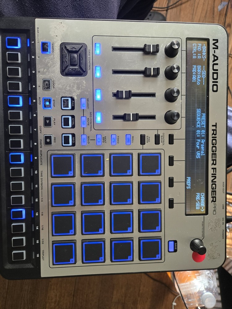 M-Audio Trigger Finger Pro USB MIDI Controller No Power cable. Great condition