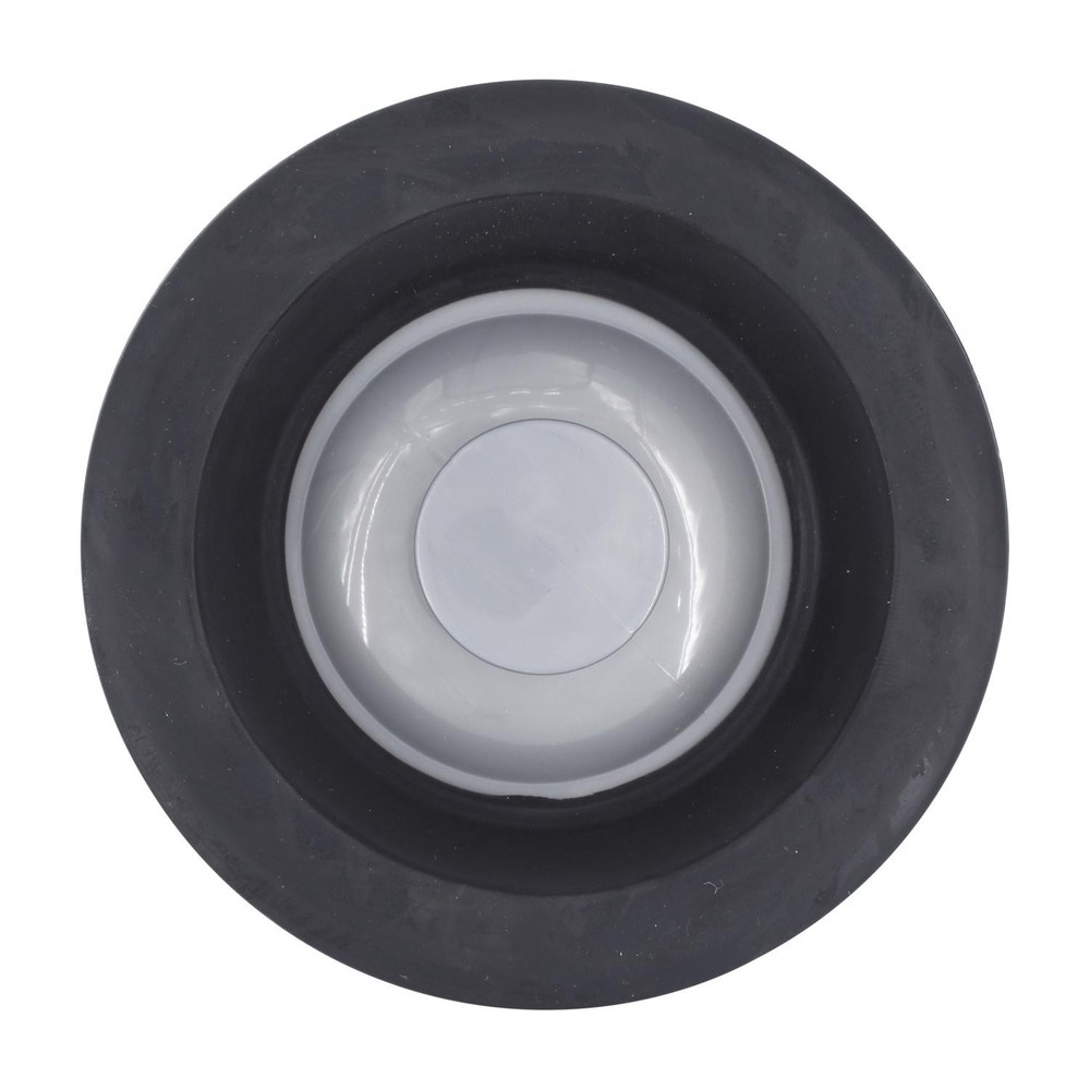 Danco 9D00010426 Black Universal Disposal Stopper with Chrome Knob