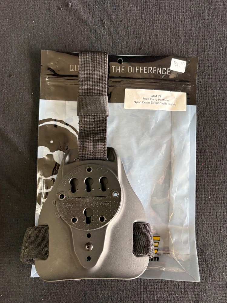 G-Code GCA-77 Mule drop holster mount nylon down strap