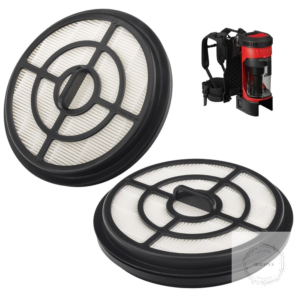 2Pack Replacement Filter 49-90-1963 For Milwaukee M18 3 In 1 Backpack Vac Vacuum