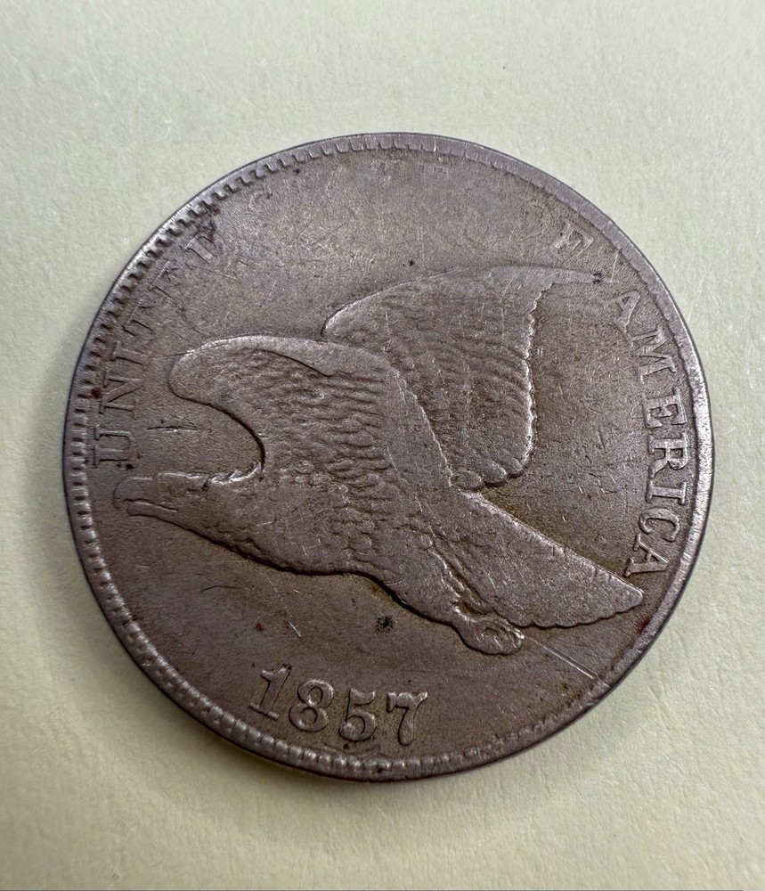1857 Flying Eagle Cent • Classic Circulated Early Small Cent