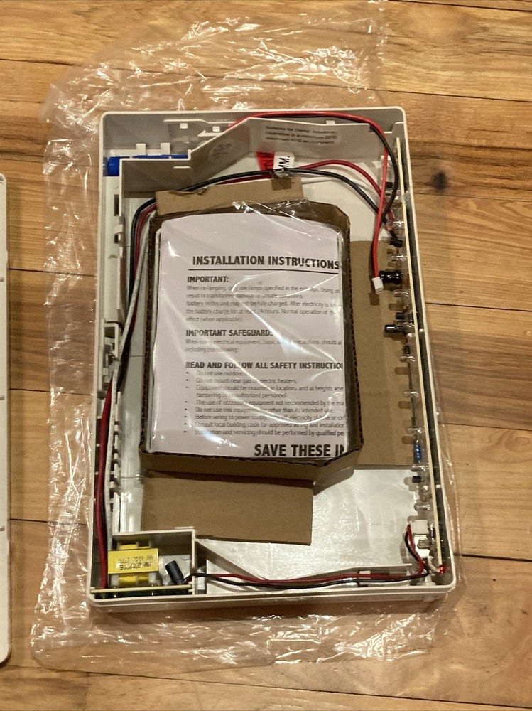 New EXIT Double-Face EMERGENCY RED Sign Model: JEE2RWE / 120V