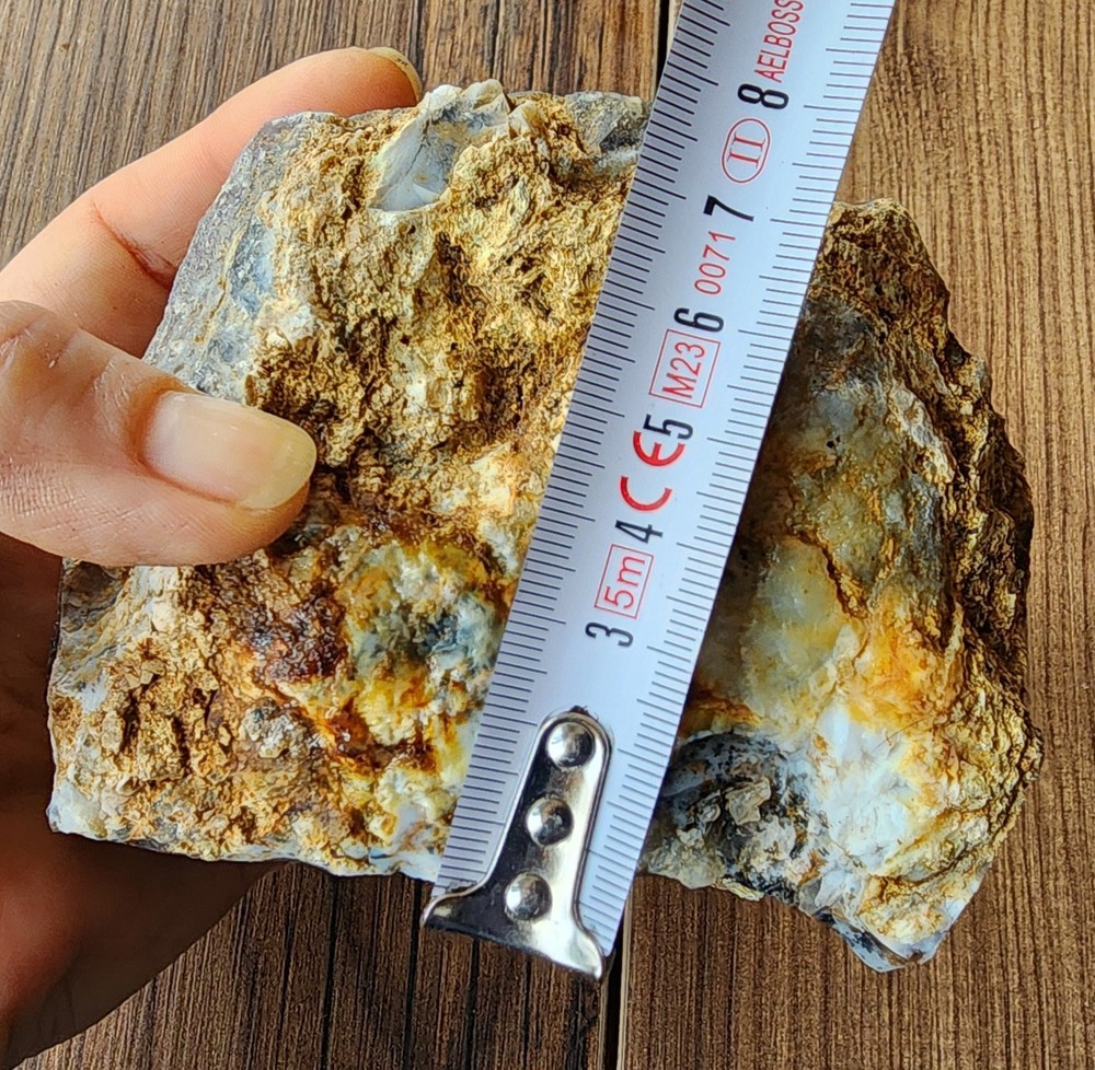 31.85 oz (903 gr) Bluish Dendritic Opal Agate, Dendritic Opal, Dendritic Agate