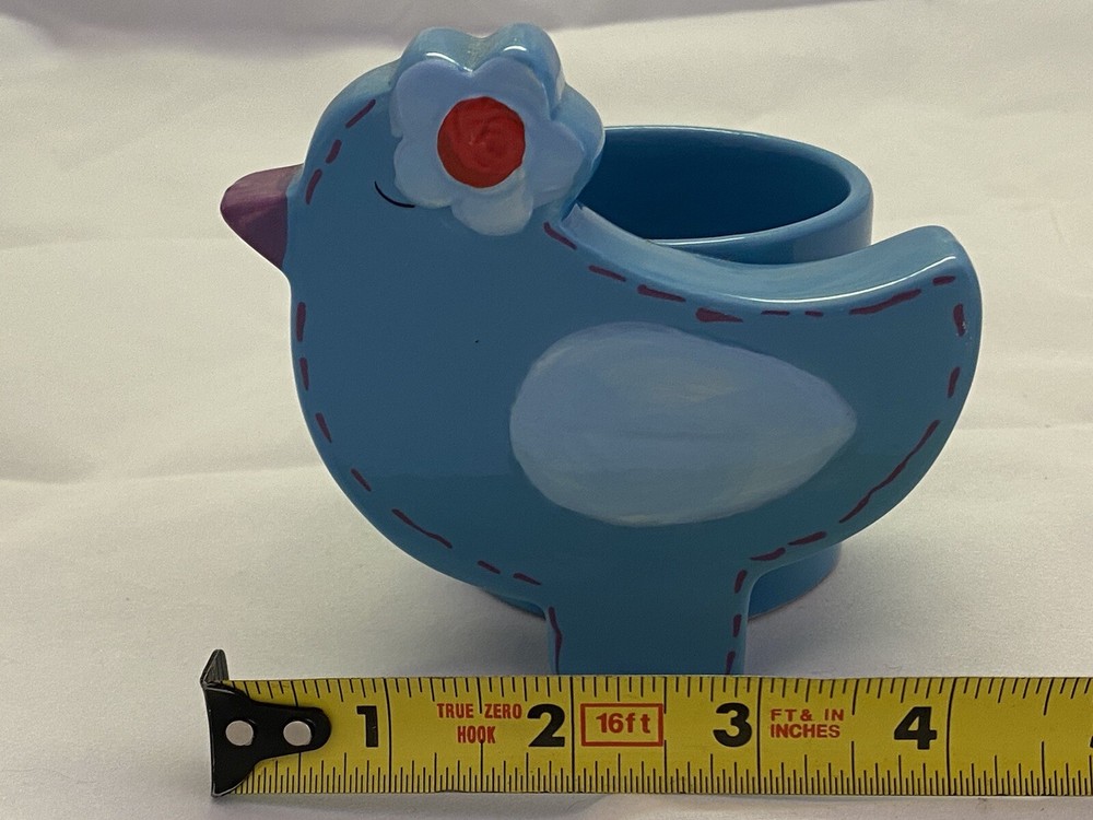 Ceramic BIRD COOKIE Mini Planter Candy Jar Rocket Farms