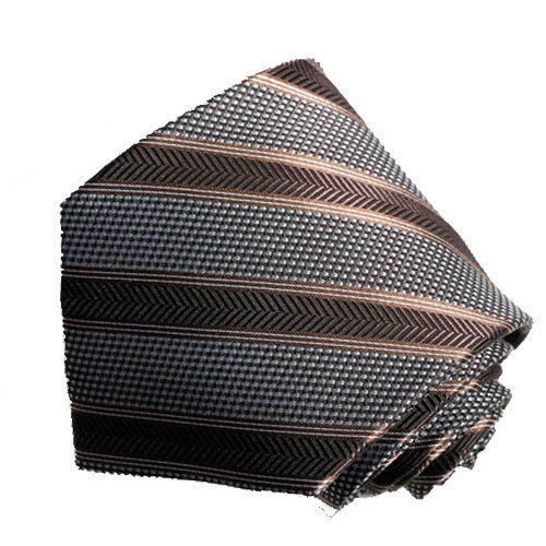 Men's ivoly color paisley pattern woven tie