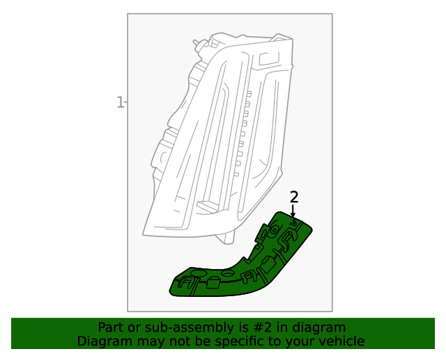 Genuine GM Lamp Bracket 86512504