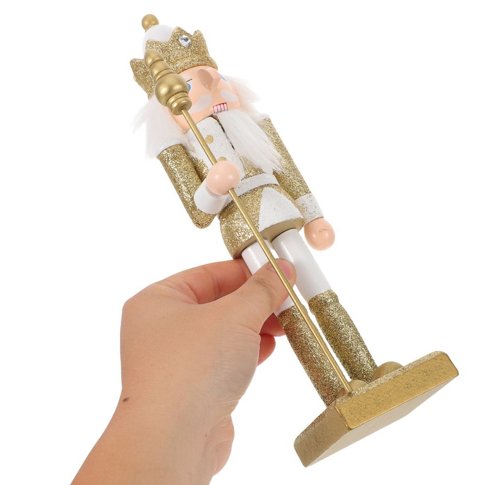 Nutcracker Figurine Wood Fireplace Table Mantel Decorations Christmas Tree