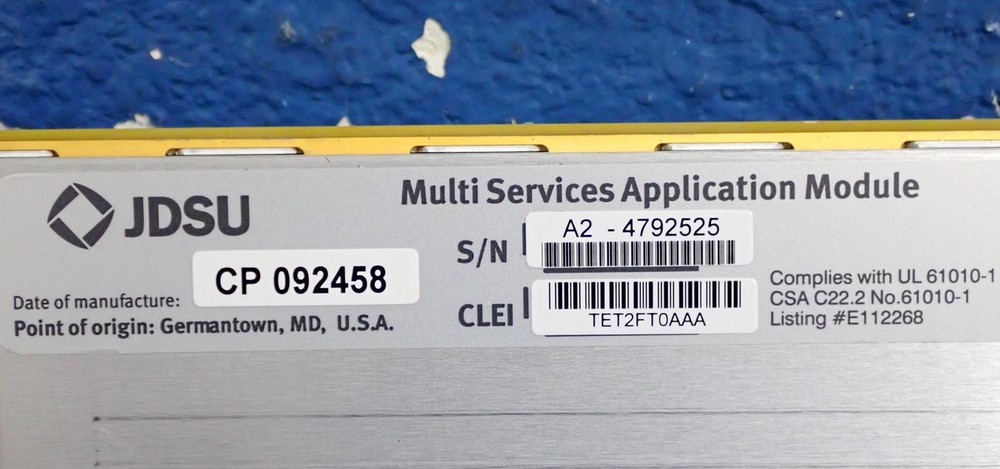 JDSU MSAM C0400 4G MultiServices Application Module