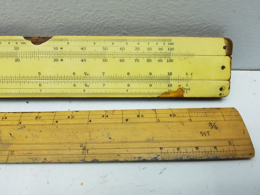 Simplon Bilateral Engineering Slide Ruler Made in England Ruler Vintage