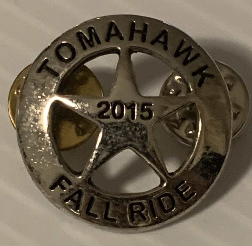 TOMAHAWK FALL RIDE 2015 Motorcycle Biker Vest Jacket Lapel Pin [K]