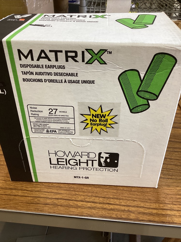 200 Matrix Howard Light hearing PPE.NNR-27, No roll earplug