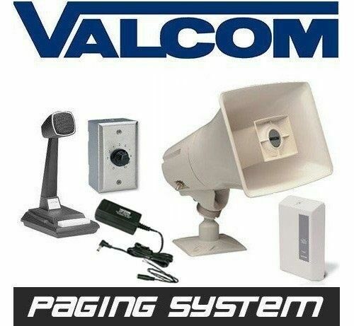 Valcom Business Warehouse Industrial Paging Horn Speaker System Intercom