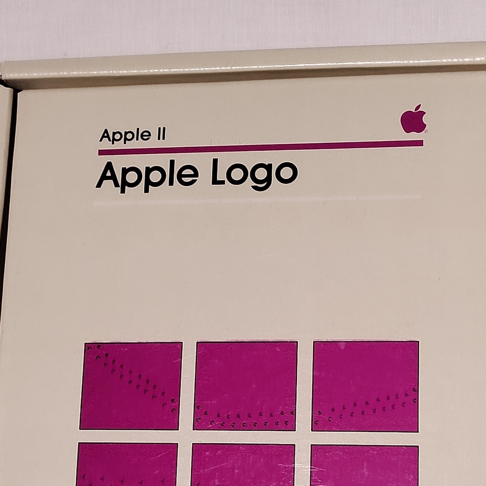1982 Apple II Logo Software (Logo Computer Systems Inc) BOX ONLY - BOX ONLY