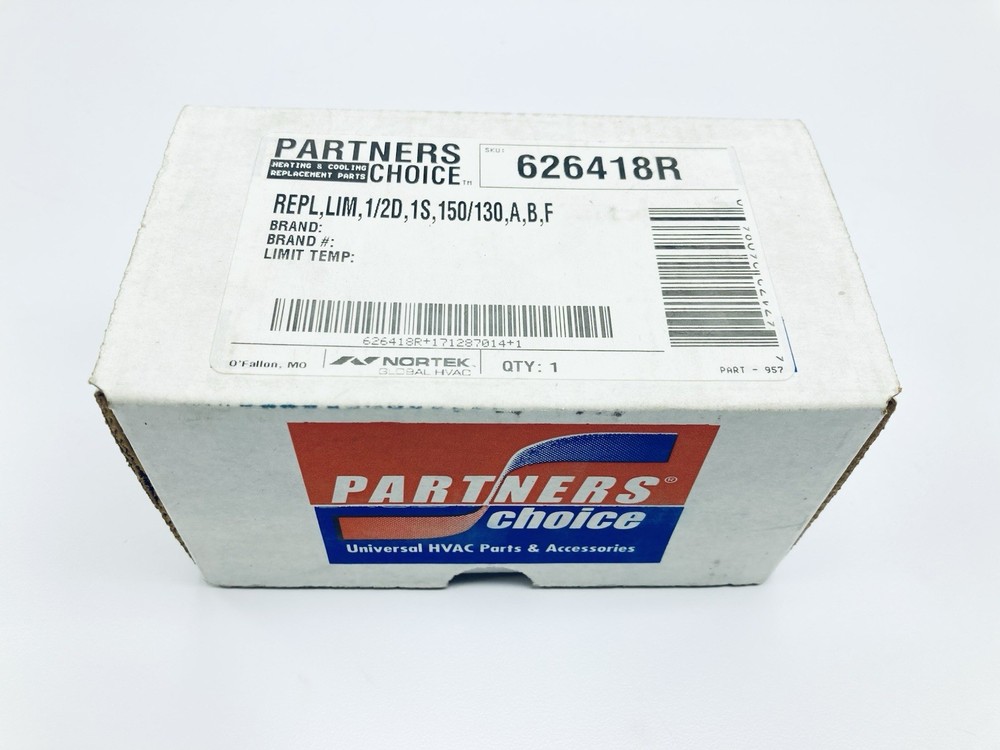 NORTEK L150-20F 626418 Auto Reset Limit Switch 3"