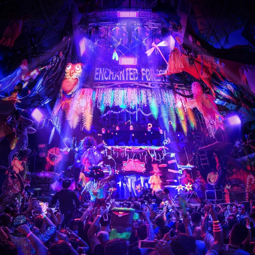 100W LED Black Light, Powerful UV Spotlight, IP66, 395nm UV Lamp for Christma…