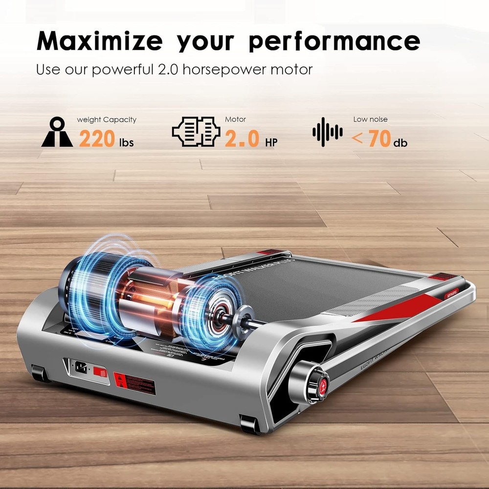 Egofit Plus M1T Walk Jog Treadmill Foldable Handlebar Compact Quiet