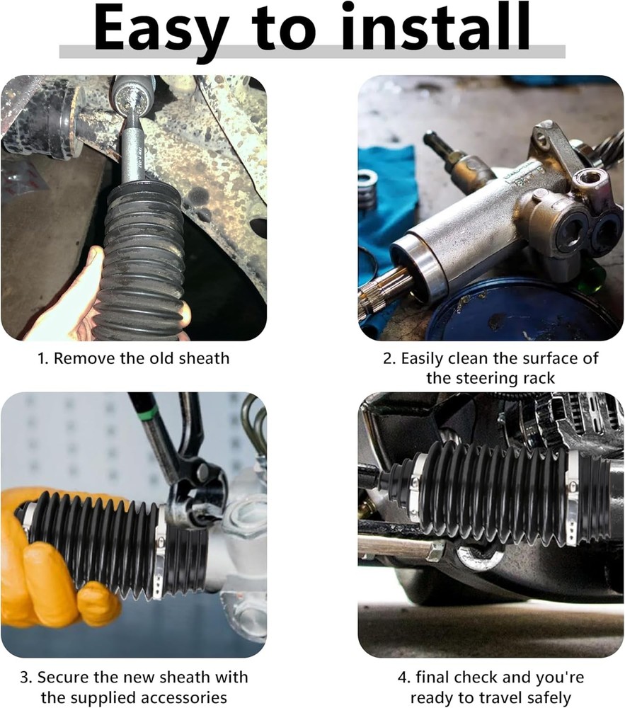 Steering Rack Pinion Boot Kit Inner Tie Rod Bellow Customized For Mercedes-Benz
