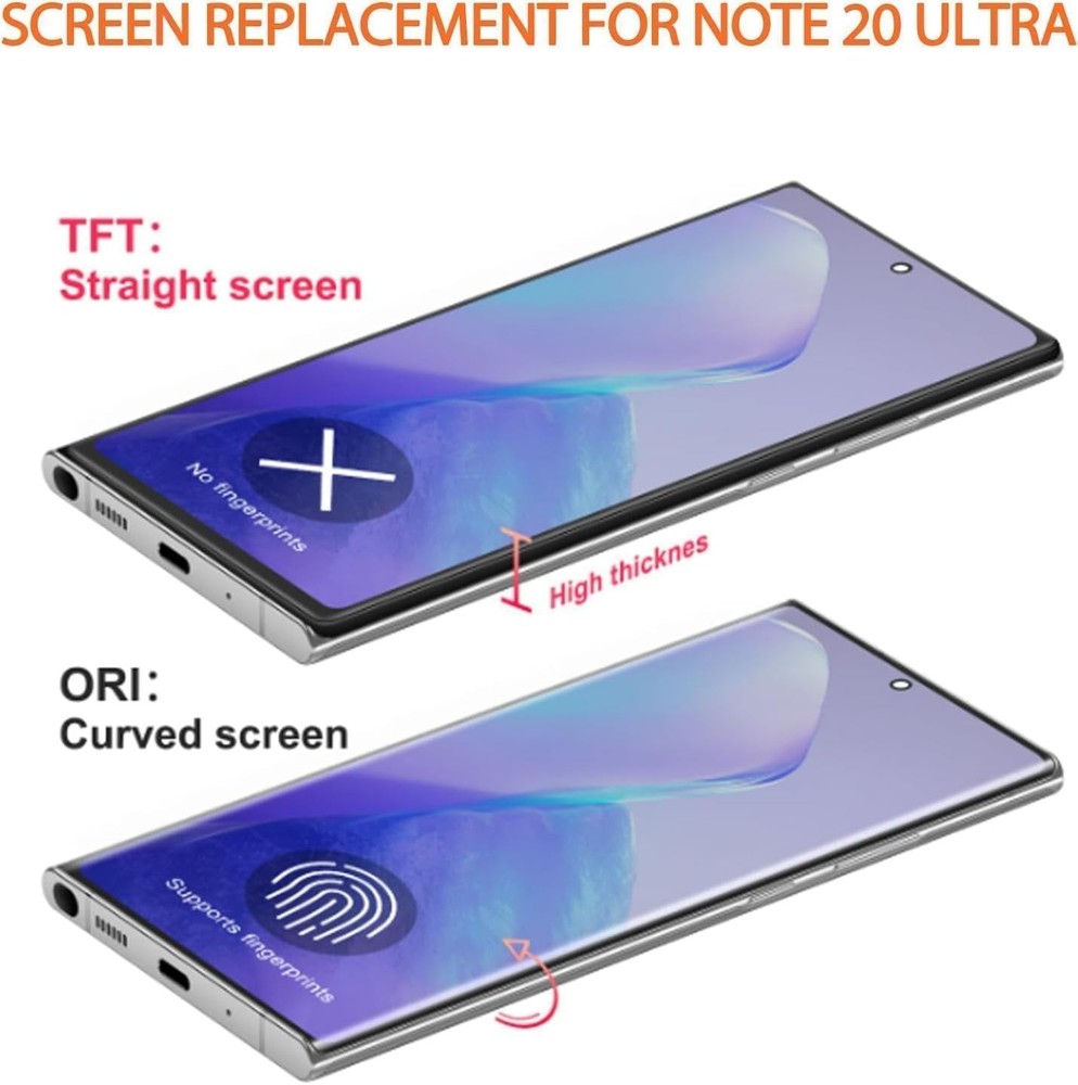 For Samsung Galaxy Note 20 Ultra LCD display Touch Screen Replacement N986U