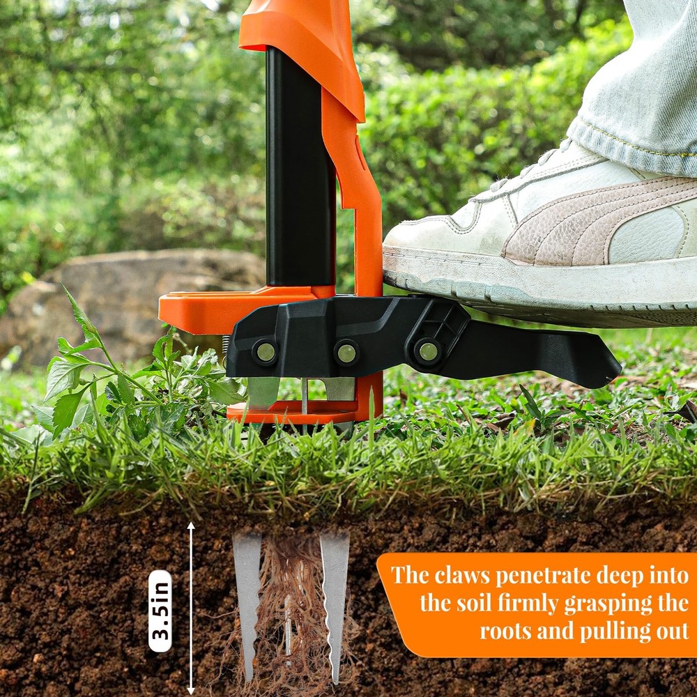 Weed Puller Tool, Stand Up Weed Puller Heavy Duty, Weeding Tool with 39" Ergo...