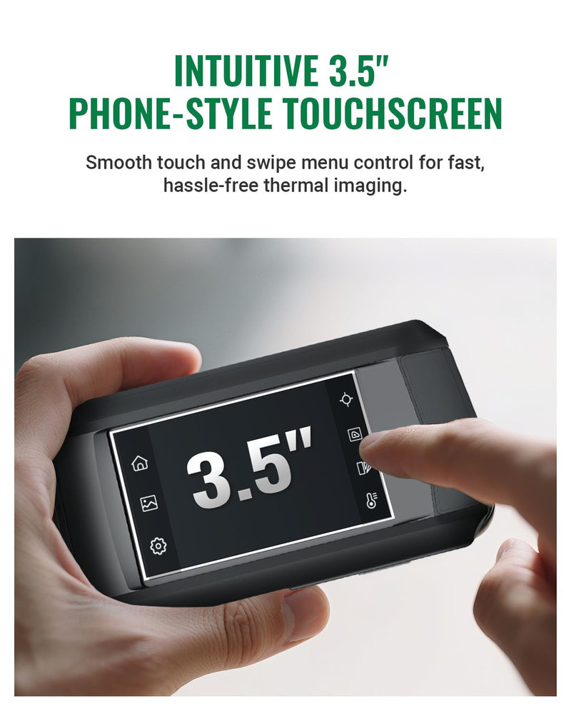 HP96 Thermal Imaging Camera,3.5" Touch Screen Thermal Camera with Visual Camera,