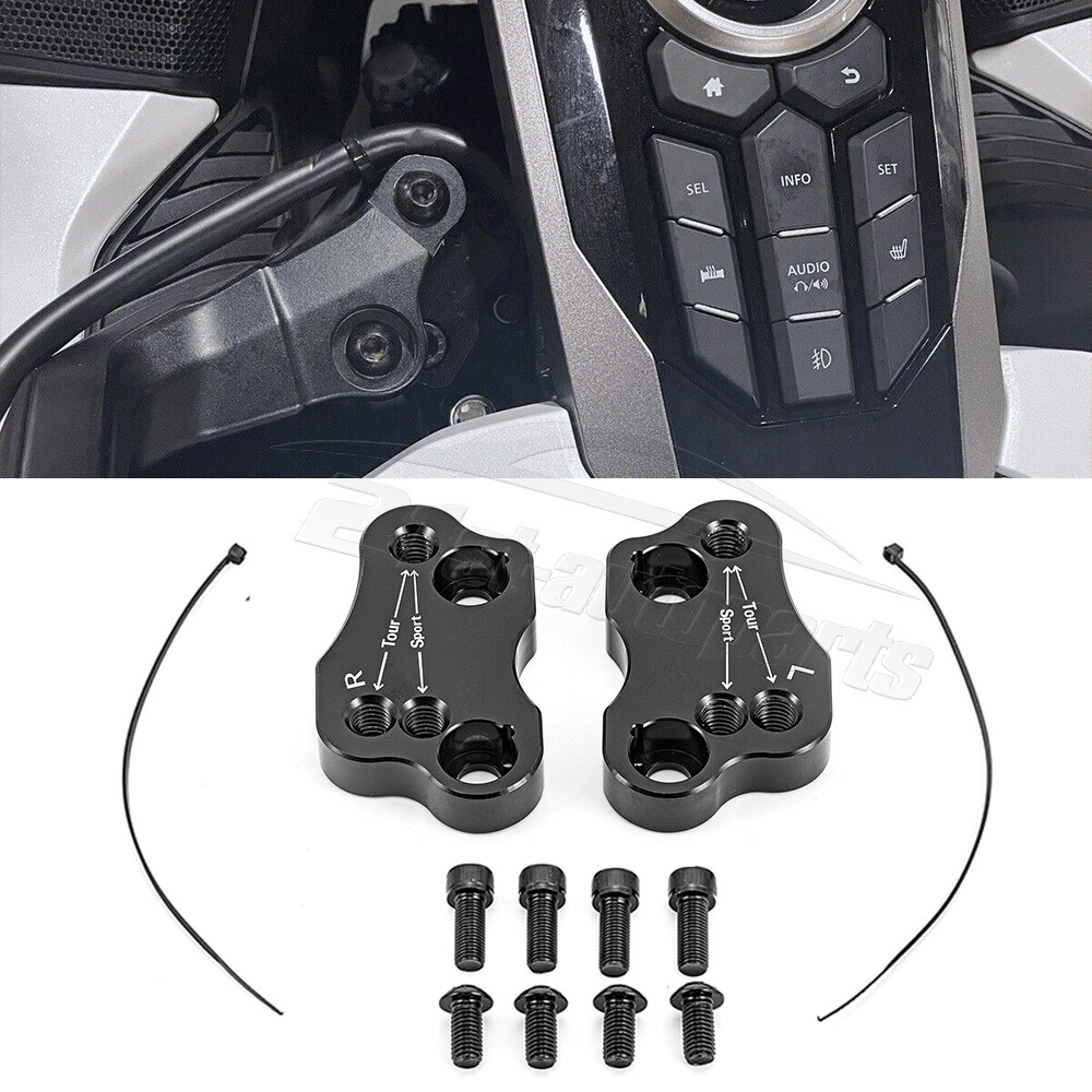 Lift & Pullback Handlebar Riser Adapter For Honda Goldwing GL1800 Tour 2018-2025