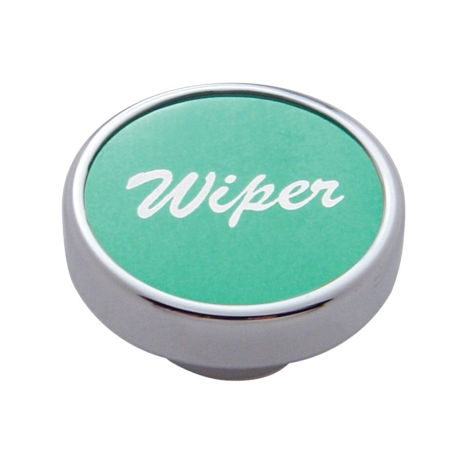 "Wiper" Dash Knob - Green Aluminum Sticker