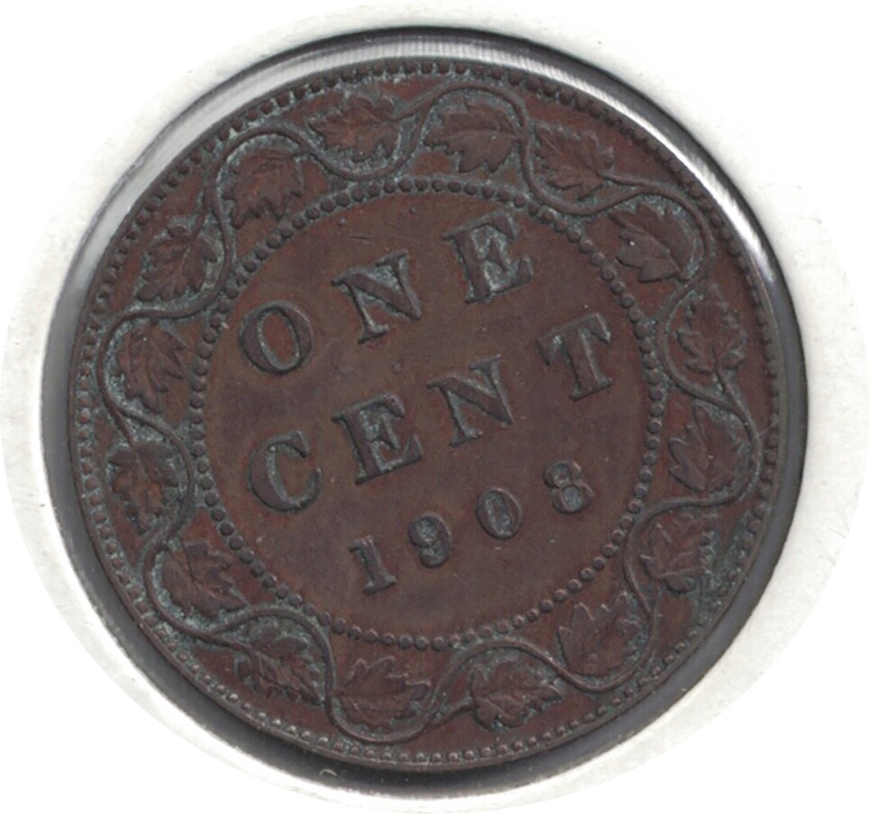 1908 CANADA 1 ONE CENT
