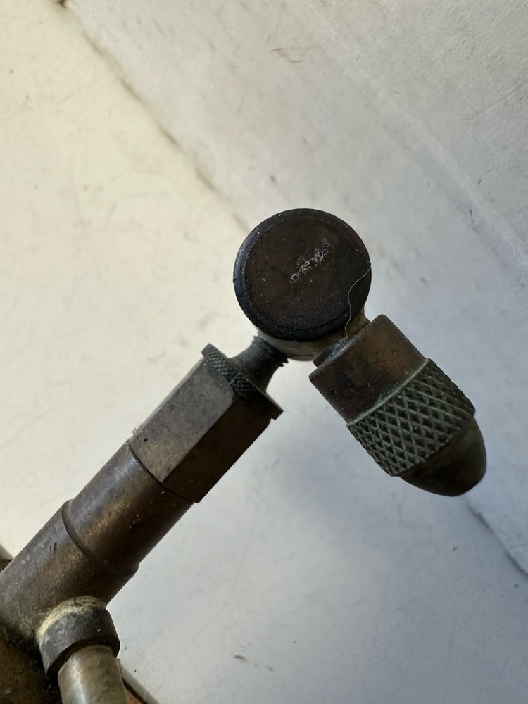 Vintage Brass Pump Sprayer with Red Wood Handle